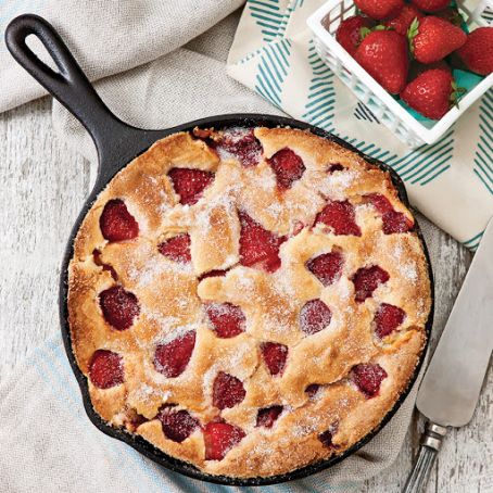 Strawberry Skillet Cake